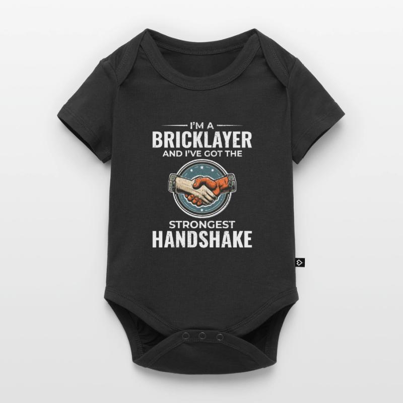 Bricklayer Wit: Crafting Solid Handshakes Baby Premium short-sleeve bodysuit