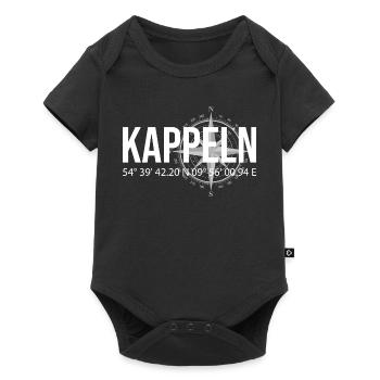 Koordinaten Kappeln - Baby Premium Kurzarmbody - Schwarz - Vorne
