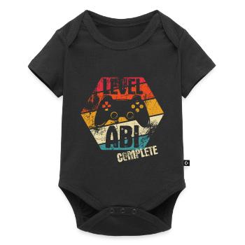 ABI - Level complete - Controller - Gamer - Baby Premium Kurzarmbody - Schwarz - Vorne