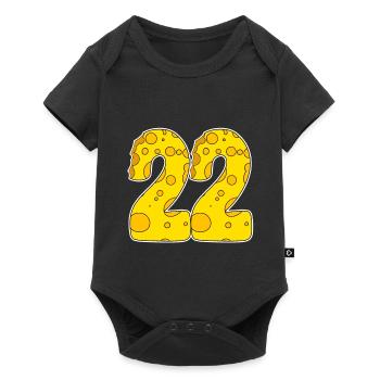 22 Year Old Funny Cheese - Baby Premium short-sleeve bodysuit - black - Front