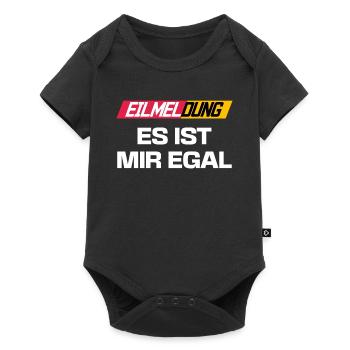 Chill n’a pas d’importance, déclaration drôle, je m’en fiche - Body à manches courtes Premium Bébé - noir - Devant