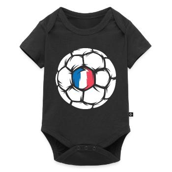 France European Handball Championships Team Team Ball Icon - Baby Premium short-sleeve bodysuit - black - Front