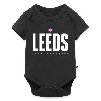 Leeds City Logo Graphic Tee - Baby Premium short-sleeve bodysuit - black - Front