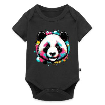 Panda - Body à manches courtes Premium Bébé - noir - Devant