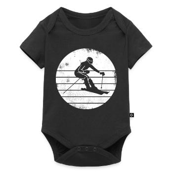 Skieur - Body à manches courtes Premium Bébé - noir - Devant