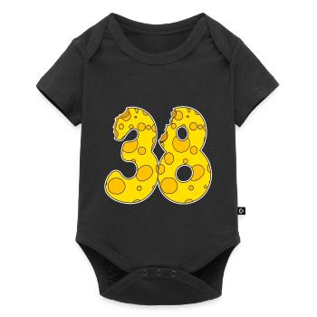 38 years old Lustig Käse - Baby Premium short-sleeve bodysuit - black - Front