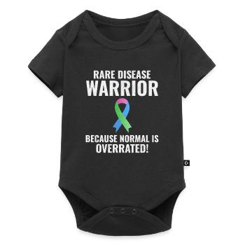 Rare Disease Warrior Empowering Awareness - Baby Premium short-sleeve bodysuit - black - Front