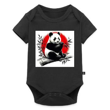 Panda - Body à manches courtes Premium Bébé - noir - Devant