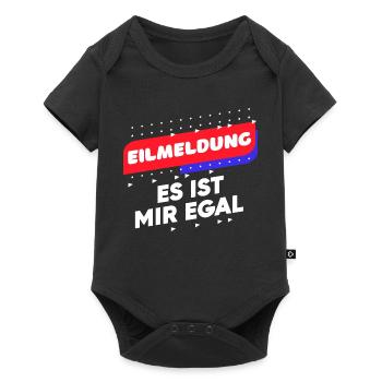 I don't care about funny sayings Indifferent Relax - Baby Premium short-sleeve bodysuit - black - Front