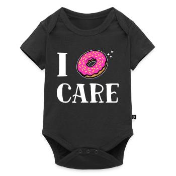Les dictons drôles n’ont pas d’importance donut je m’en fiche attitude - Body à manches courtes Premium Bébé - noir - Devant