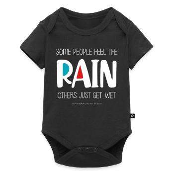 Feel the Rain (dark) - Baby Premium short-sleeve bodysuit - black - Front
