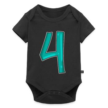 4 - Baby Premium short-sleeve bodysuit - black - Front