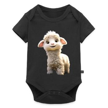 Sheep Lamb Mow Sheep Shepherd Cute Sheep Sheep - Baby Premium short-sleeve bodysuit - black - Front