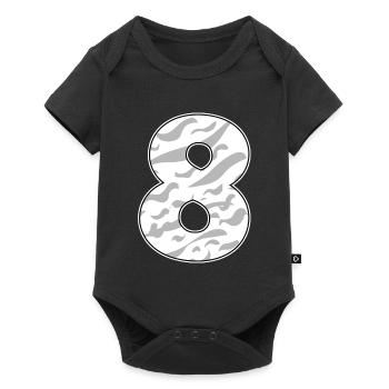 8 - Baby Premium Kurzarmbody - Schwarz - Vorne