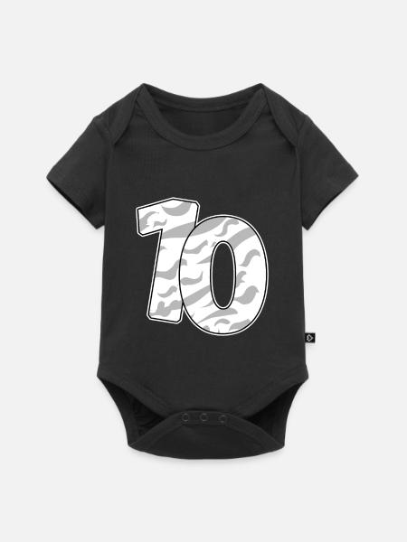 10 - Baby Premium Kurzarmbody - Schwarz