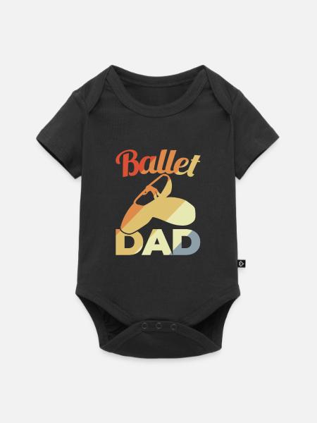 Ballet Dad - Baby Premium Kurzarmbody - Schwarz