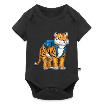 École de sac à dos Tiger Student - Body à manches courtes Premium Bébé - noir - Devant