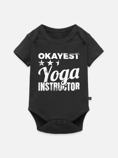 Durchschnittlicher Yogalehrer - Baby Premium Kurzarmbody - Schwarz
