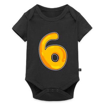Number 6 Number - Baby Premium short-sleeve bodysuit - black - Front
