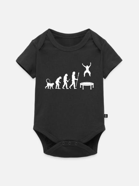 Trampolinspringer Entwicklung - Baby Premium Kurzarmbody - Schwarz
