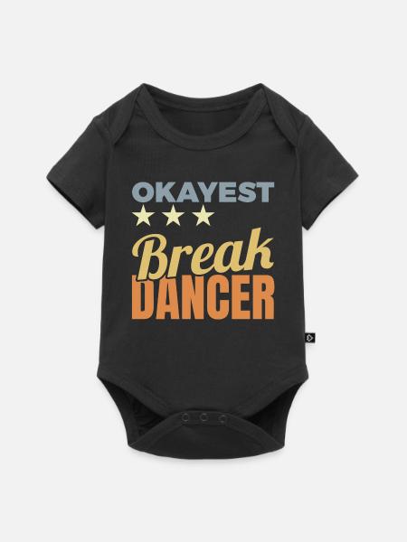 Durchschnittlicher Breakdancer - Baby Premium Kurzarmbody - Schwarz