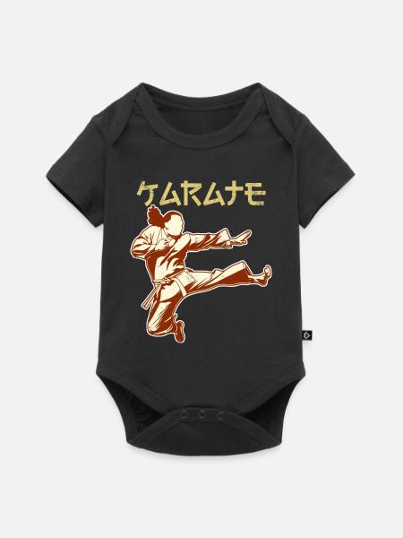 Karateka - Baby Premium Kurzarmbody - Schwarz