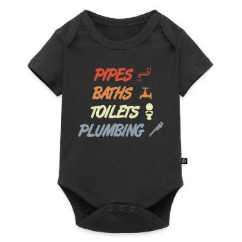 Plomberie - Body à manches courtes Premium Bébé - noir - Devant