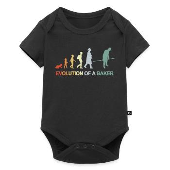 Évolution de Vintage Baker - Body à manches courtes Premium Bébé - noir - Devant