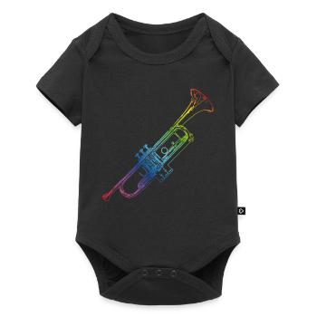 Trompette - Body à manches courtes Premium Bébé - noir - Devant