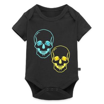 Skulls, Skulls, Horror, Fantasy, Halloween, Death - Baby Premium short-sleeve bodysuit - black - Front