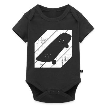 Skateboard Drawing - Baby Premium short-sleeve bodysuit - black - Front