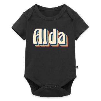 T-shirt Alda rétro vintage idée cadeau t-shirt - Body à manches courtes Premium Bébé - noir - Devant