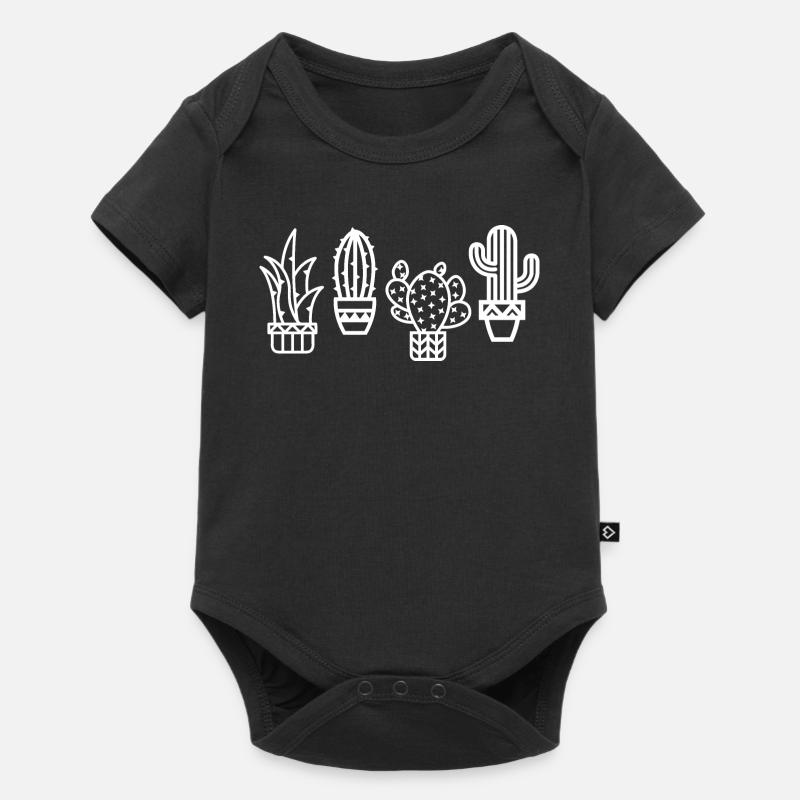 cactus plante préférée icône cactus icône cactus - Body à manches courtes Premium Bébé - noir