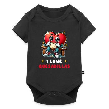 I Love Quesadillas Mexico - Baby Premium short-sleeve bodysuit - black - Front