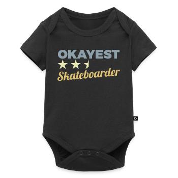 Okayester Skateboarder - Baby Premium Kurzarmbody - Schwarz - Vorne