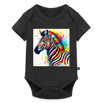 Zèbre - Body à manches courtes Premium Bébé - noir - Devant
