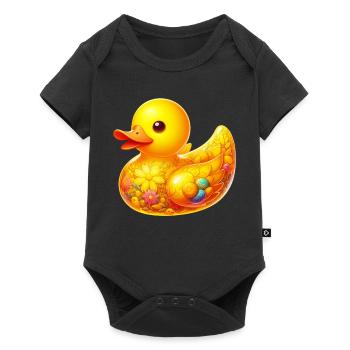Caneton Canard Canard - Body à manches courtes Premium Bébé - noir - Devant