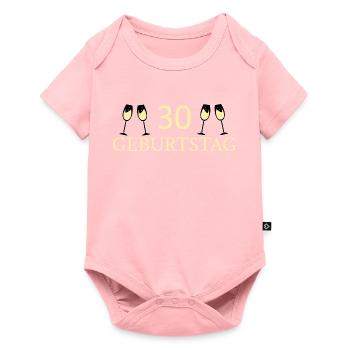 30e anniversaire 30 ans - Body à manches courtes Premium Bébé - rose - Devant