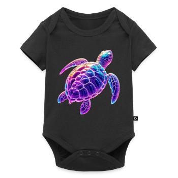 Turtle - Baby Premium short-sleeve bodysuit - black - Front