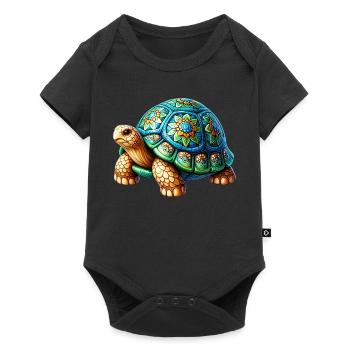 Turtle - Baby Premium short-sleeve bodysuit - black - Front