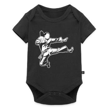 Karate - Baby Premium short-sleeve bodysuit - black - Front