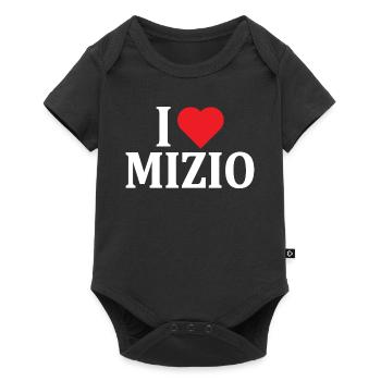 t-shirt I love Mizio t-shirt idée cadeau - Body à manches courtes Premium Bébé - noir - Devant