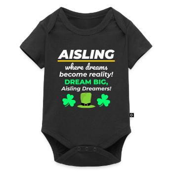 Irish Girl Name Aisling Dreamy Reality for Dreamer - Baby Premium short-sleeve bodysuit - black - Front