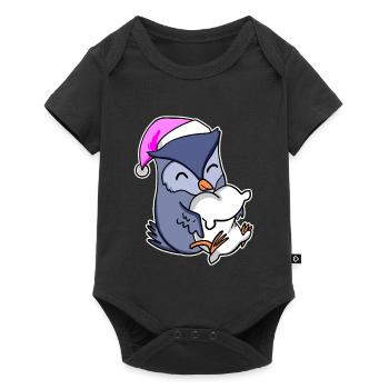 Owl Tired Sleeping Sleep Girl - Baby Premium short-sleeve bodysuit - black - Front