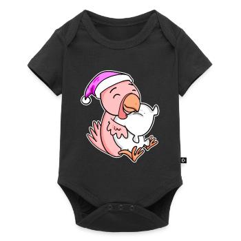 Poulet Fatigué Dormir Fille Endormie - Body à manches courtes Premium Bébé - noir - Devant