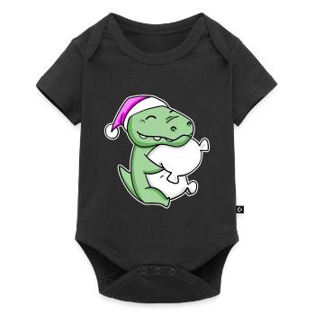 Crocodile Fatigué Dormir Fille Endormie - Body à manches courtes Premium Bébé - noir - Devant