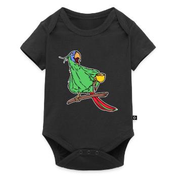 Parrot, Bird, Animal, Pet, Tropical, Zoo Animals - Baby Premium short-sleeve bodysuit - black - Front