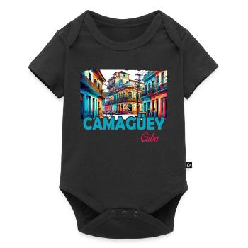 Camagüey, Cuba, Caraïbes, Design - Body à manches courtes Premium Bébé - noir - Devant