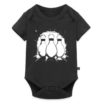 Dessin de bowling - Body à manches courtes Premium Bébé - noir - Devant
