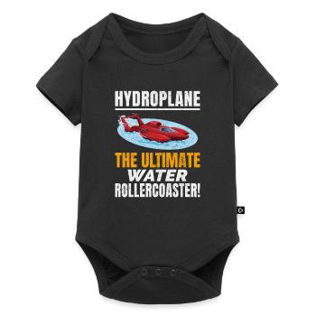Hydroplane, Boat Racing, Rollercoaster Adventure, - Body à manches courtes Premium Bébé - noir - Devant